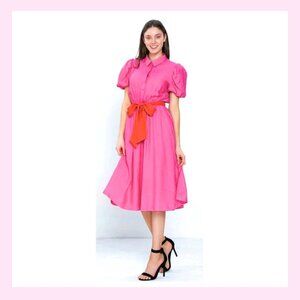 A Calin flying tomato midi dress Pink